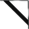 Ekena Millwork Traditional Steel Bracket, Powder Coated Black 2"W x 18"D x 18"H BKTM02X18X18TRPBL - alternate 5